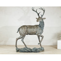 Large Bronze Stag Statue