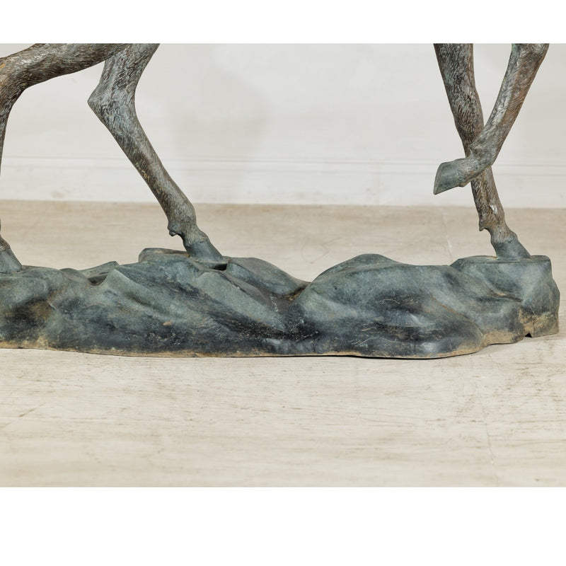 Large Bronze Stag Statue