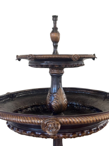 Two-Tiered Rose Tray Fountain