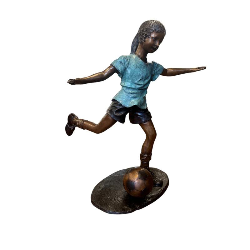 Star Kicker Soccer Statue