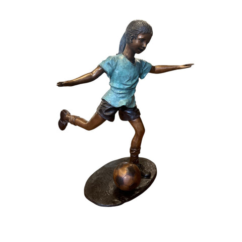 Star Kicker Soccer Statue