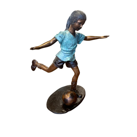 Star Kicker Soccer Statue