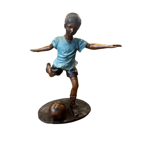 Star Kicker Soccer Statue