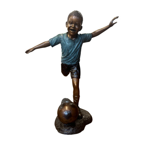 Soccer Kicker Statue