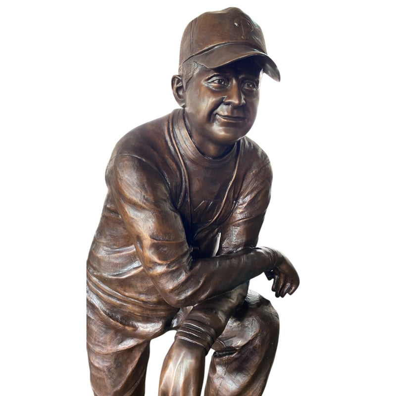 Charles Currier Custom Bronze Football Coach Statue