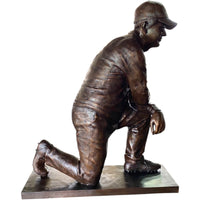 Charles Currier Custom Bronze Football Coach Statue