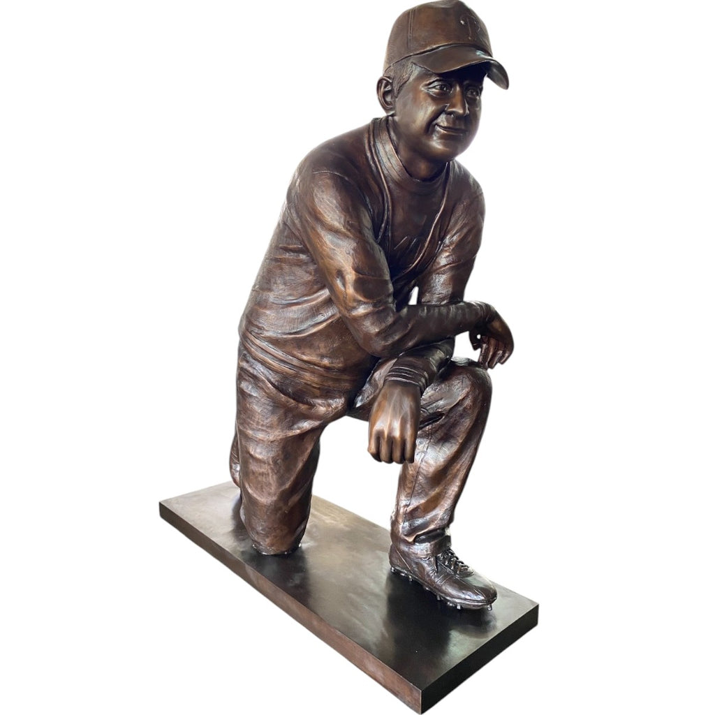 Charles Currier Custom Bronze Football Coach Statue