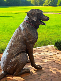 Dub Labrador Dog Statue