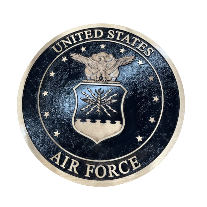 Bronze Military Plaque of the United States Air Force Seal