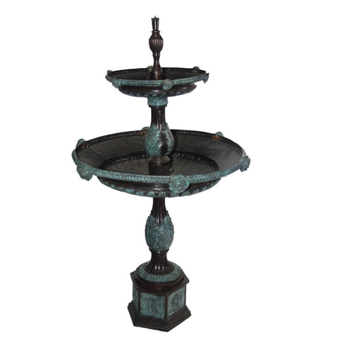 Two-Tiered Rose Tray Fountain