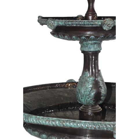 Two-Tiered Rose Tray Fountain