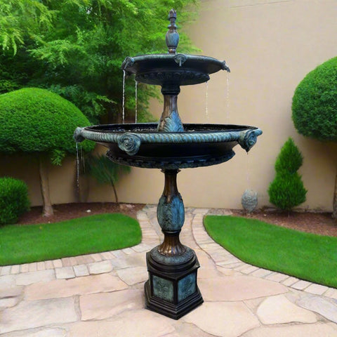 Two-Tiered Rose Tray Fountain