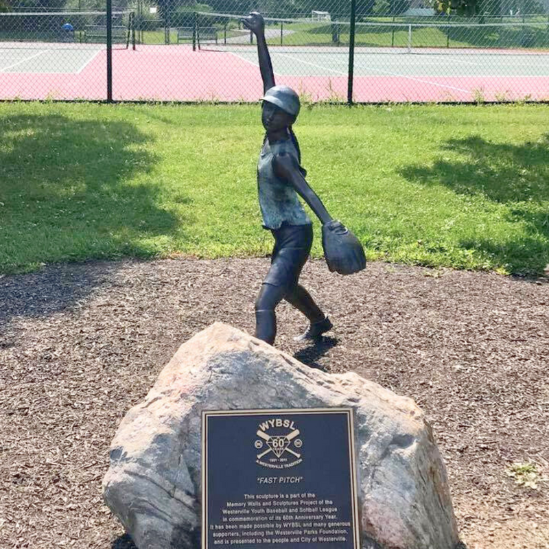 Fast Pitch Softball Statue