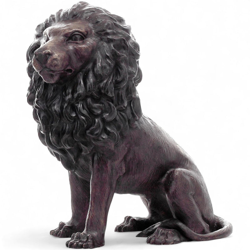 Bronze Lion Statue - Left Side