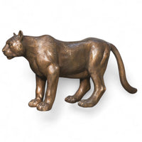 Bronze Wildcat Statue Standing