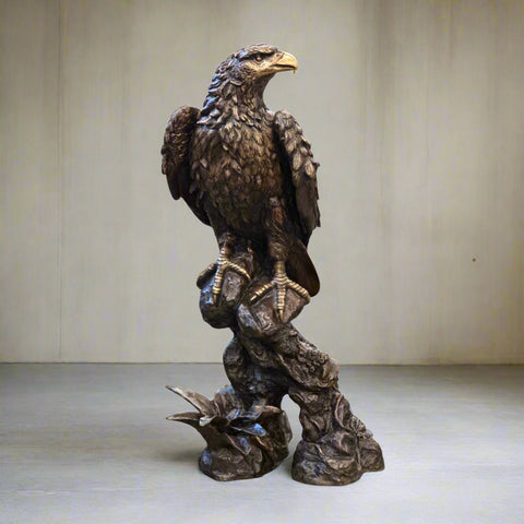 Guardian Eagle Statue in Brown