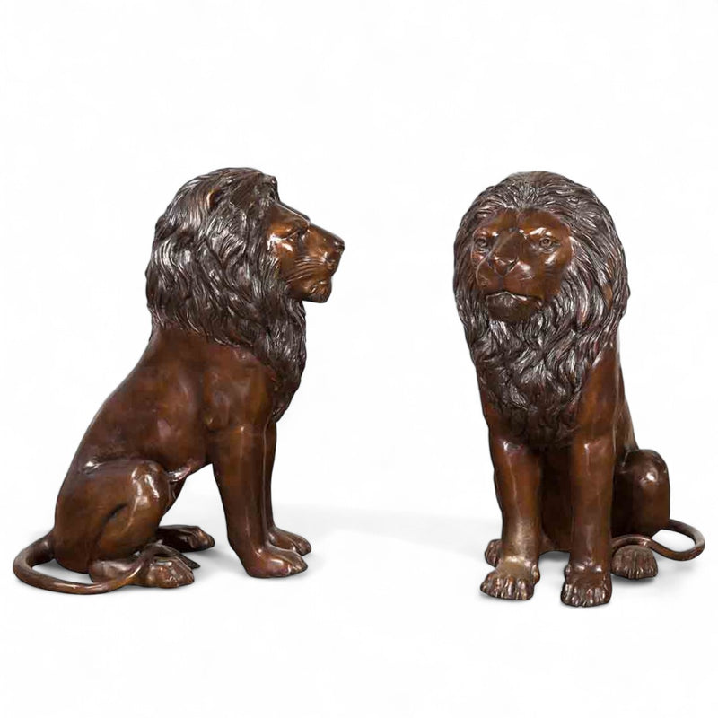 Small Pair of Sitting Lions