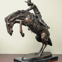 The Bronco Buster Tabletop Sculpture