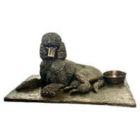 Bronze Poodle Dog Statue