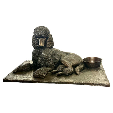 Bronze Poodle Statue