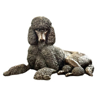 Bronze Poodle Dog Statue