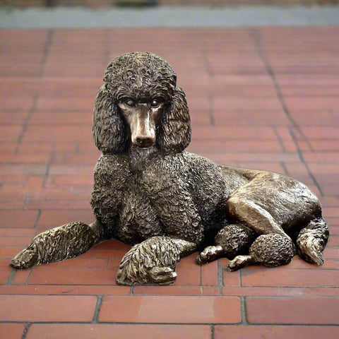 Bronze Poodle Dog Statue