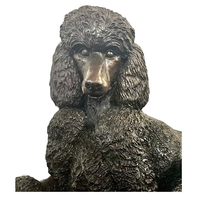 Bronze Poodle Dog Statue