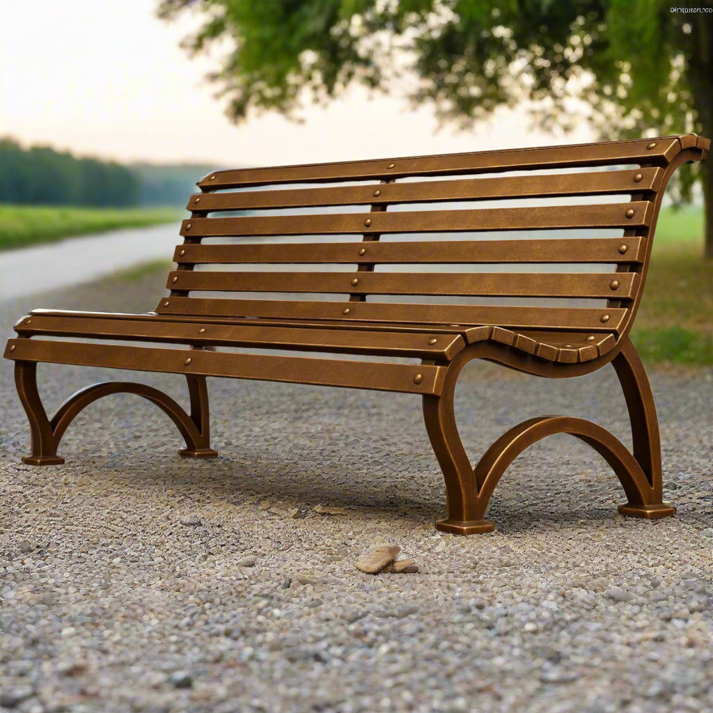 Custom Bronze Garden Bench