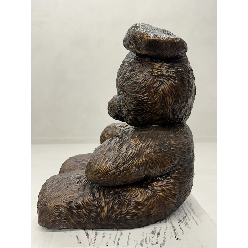 Bronze Teddy Bear Statue