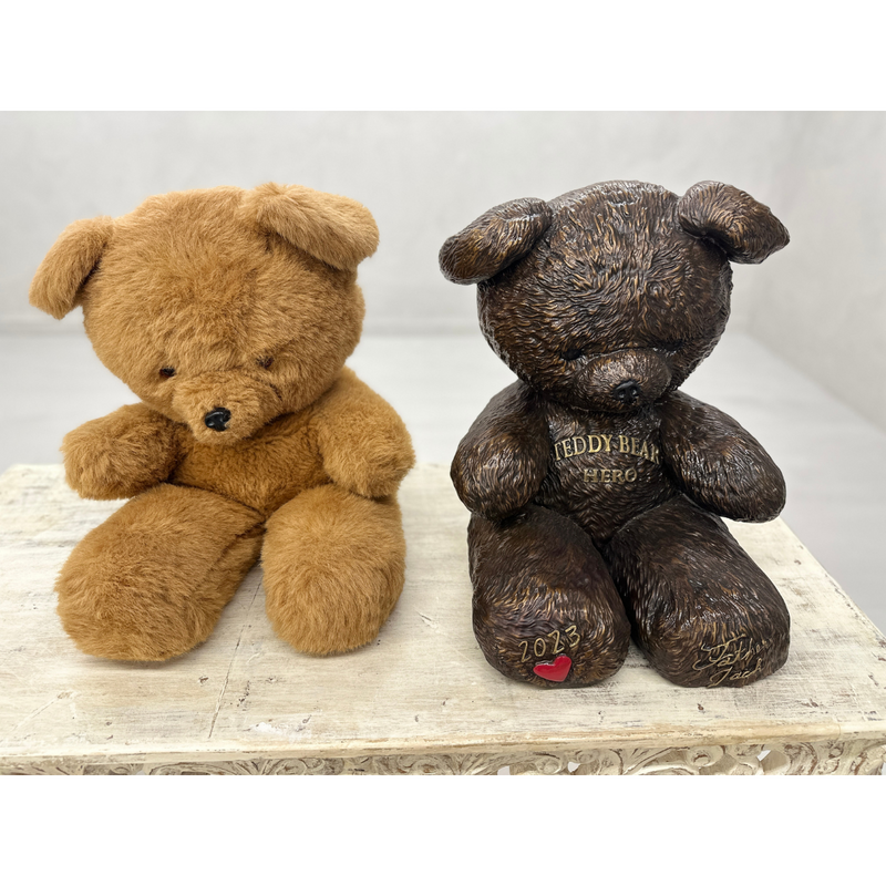 Bronze Teddy Bear Statue