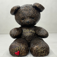 Bronze Teddy Bear Statue