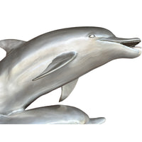 Four Swimming Dolphins