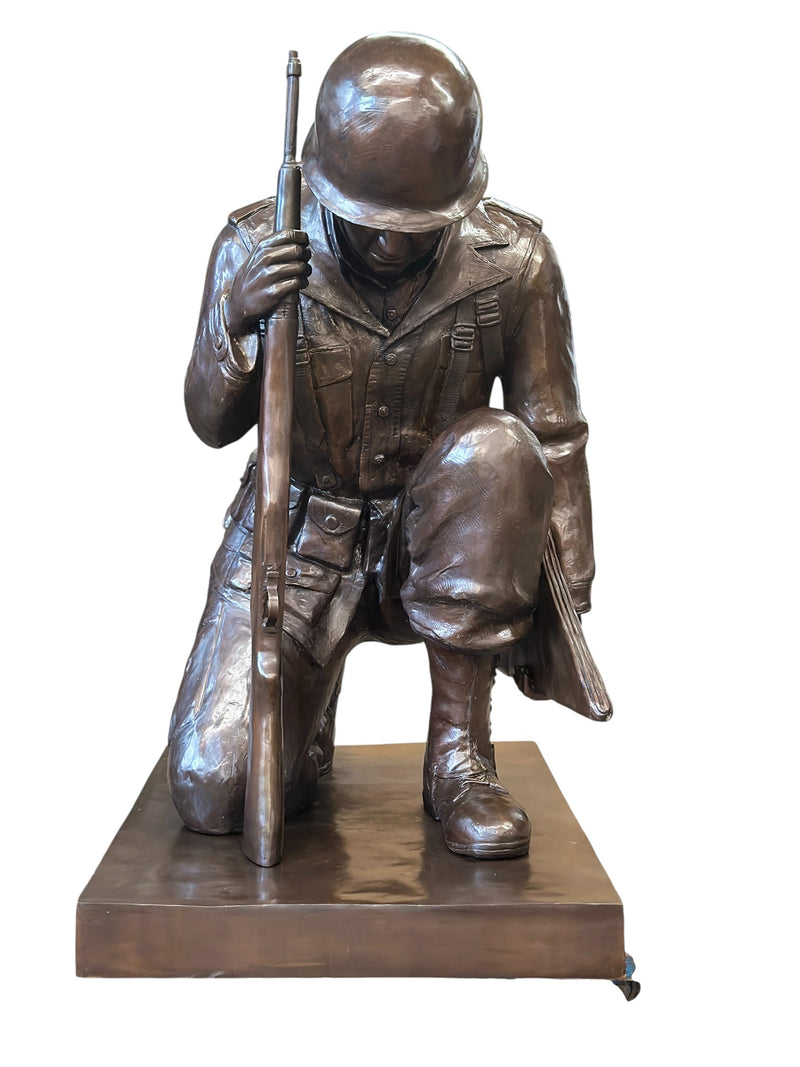 Honor the Fallen Patriotic Bronze Memorial Statue