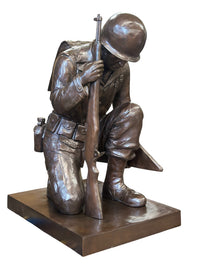 Honor the Fallen Patriotic Bronze Memorial Statue