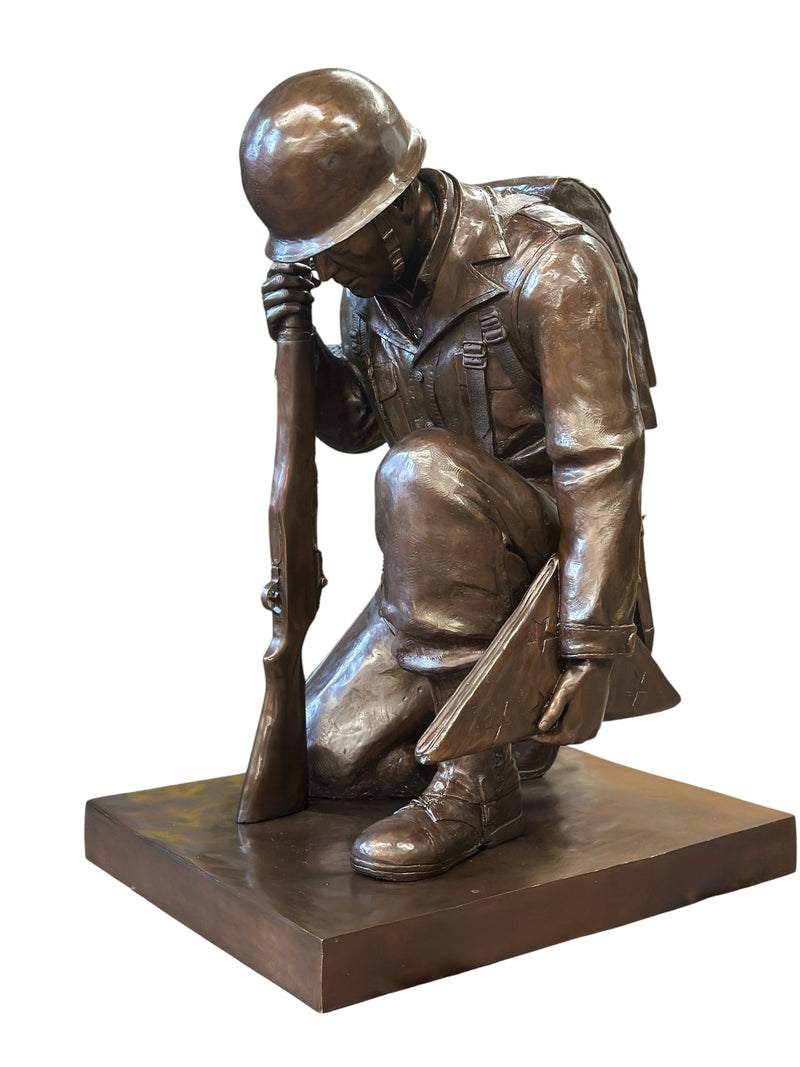 Honor the Fallen Patriotic Bronze Memorial Statue