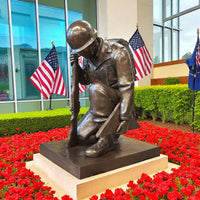 Honor the Fallen Patriotic Bronze Memorial Statue