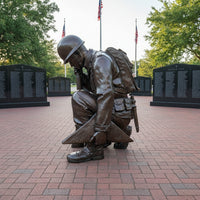 Honor the Fallen Patriotic Bronze Memorial Statue