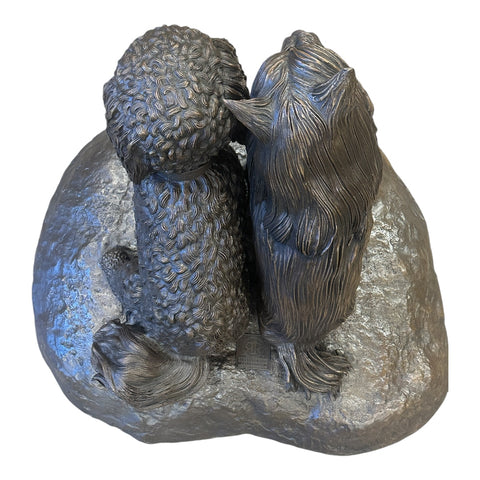 Bailey & Daisy Terrier & Poodle Statue