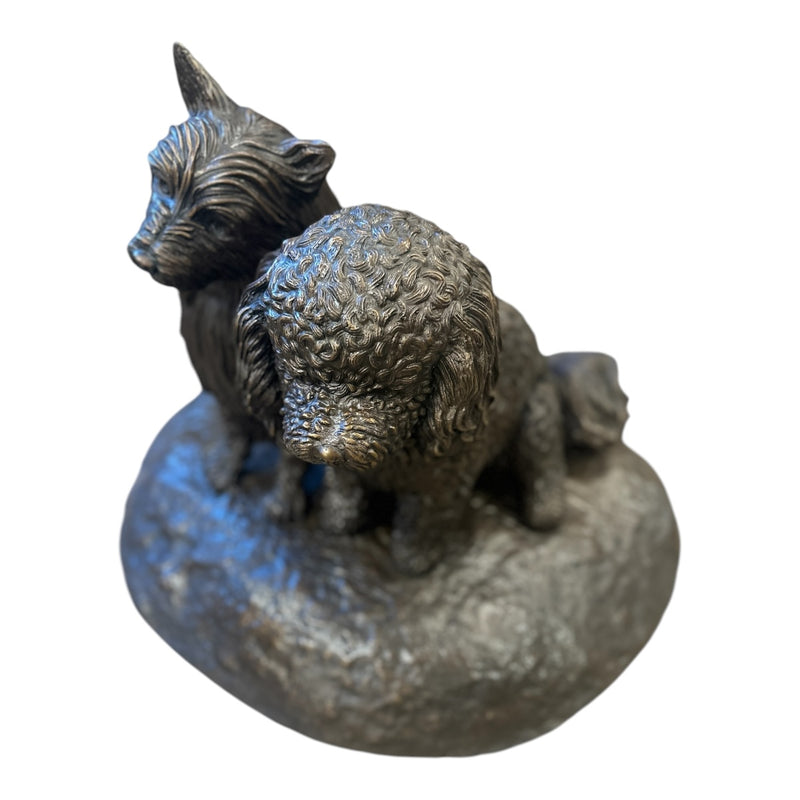 Bailey & Daisy Terrier & Poodle Statue