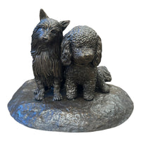 Bailey & Daisy Terrier & Poodle Statue