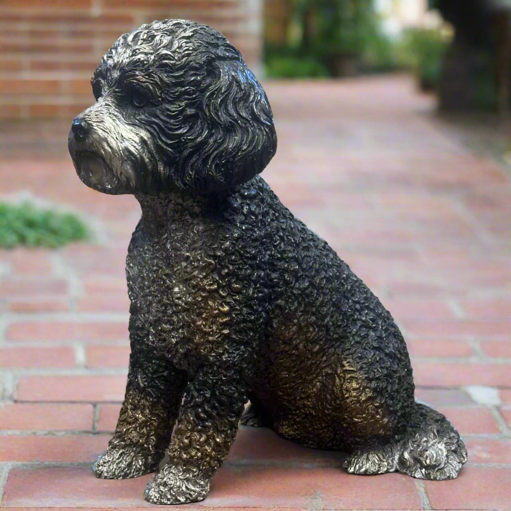 Myrtle Bernedoodle Dog Statue