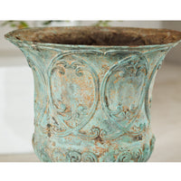 Large Verdigris Bronze Planter