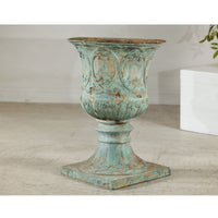 Large Verdigris Bronze Planter