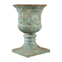Large Verdigris Bronze Planter