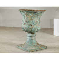 Large Verdigris Bronze Planter