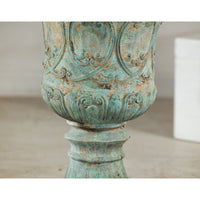 Large Verdigris Bronze Planter