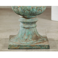 Large Verdigris Bronze Planter