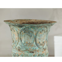 Large Verdigris Bronze Planter