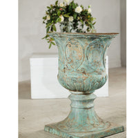 Large Verdigris Bronze Planter