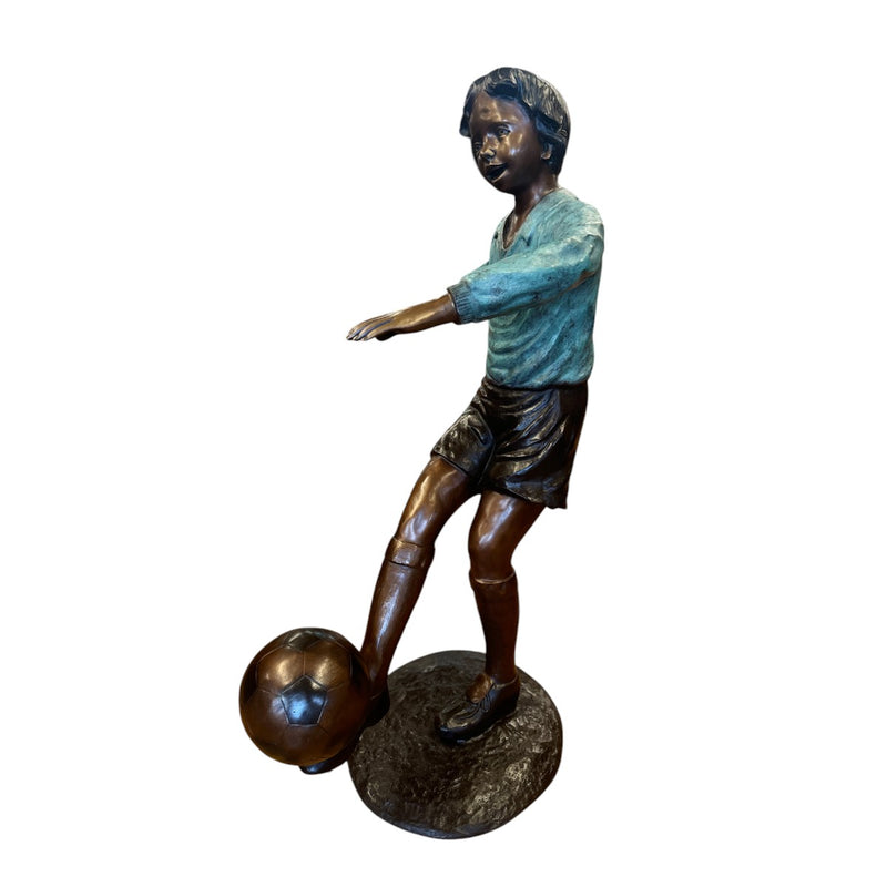 Winning Pass Soccer Statue